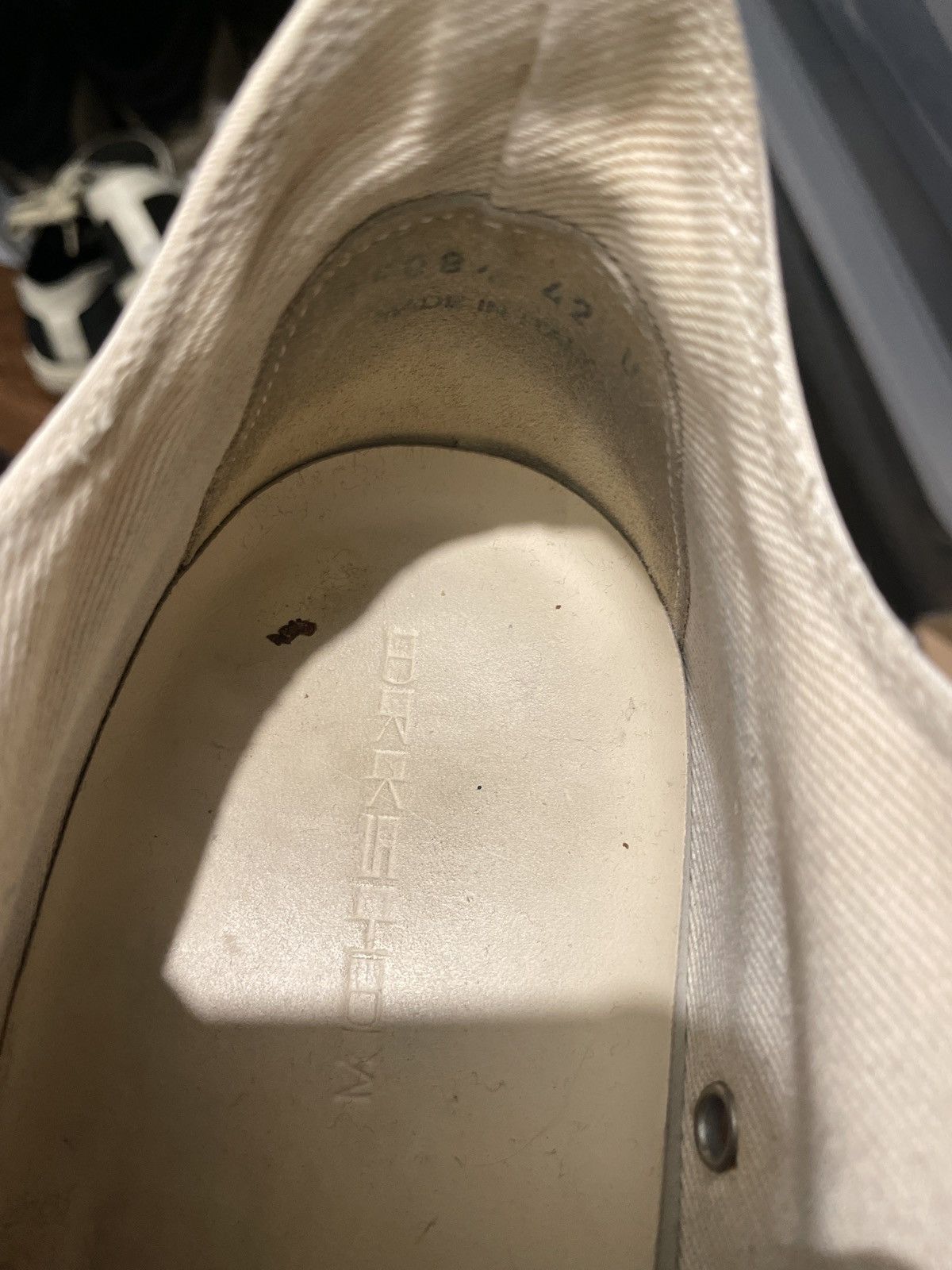 Rick Owens Rick Owens Ramones low white Size US 9 / EU 42 - 9 Thumbnail