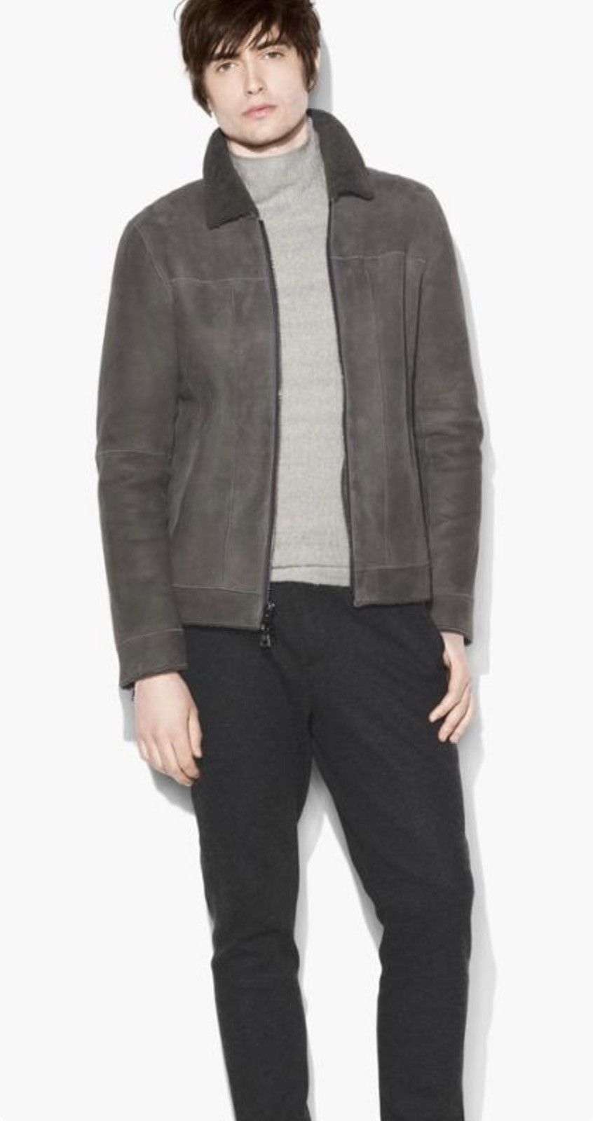 John Varvatos Shearling Zip Front Jacket USA 38 EU 48 Size US M / EU 48-50 / 2 - 7 Thumbnail