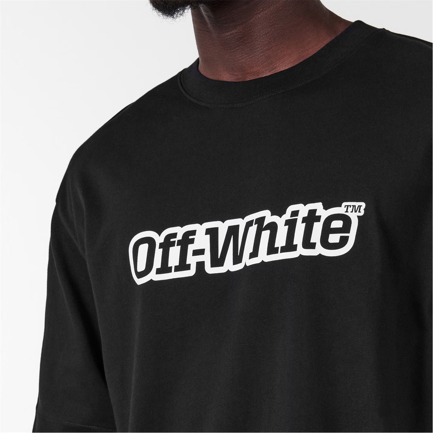Off-White o1g2r1mq0226 Outline Skate Graphic T-Shirt In Black Size US XS / EU 42 / 0 - 4 Thumbnail