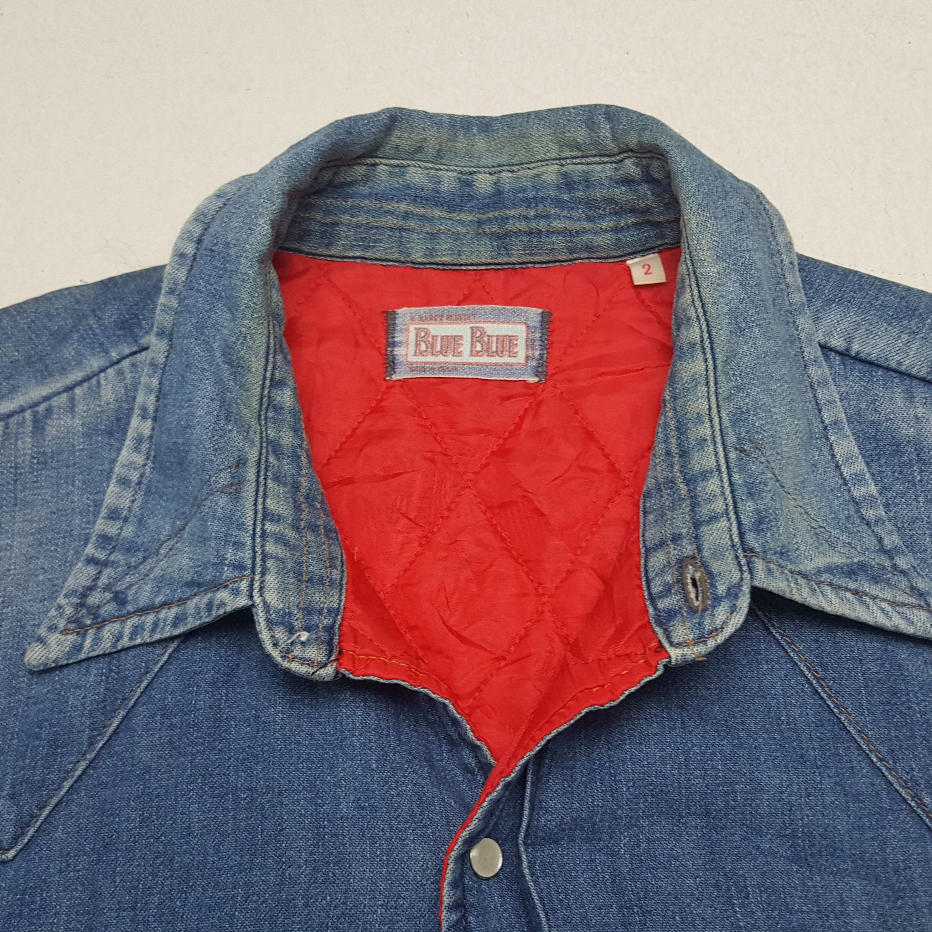 Blue Blue Japan × Japanese Brand × Vintage Vintage Blue Blue Japan Denim Button Up Shirt Size US M / EU 48-50 / 2 - 4 Thumbnail