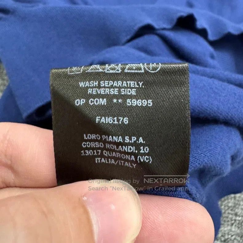 Loro Piana Loro Piana Short Sleeve Knit Top. Size US XL / EU 56 / 4 - 4 Thumbnail