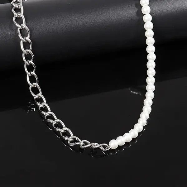 Other Imitation Pearl Chain Men Necklace Size ONE SIZE - 3 Thumbnail