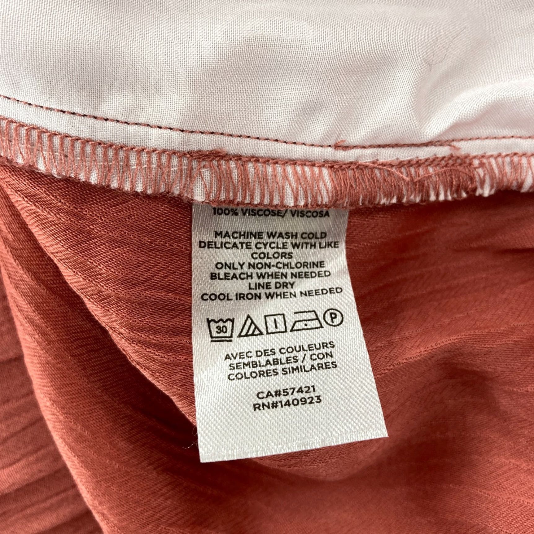 Loft LOFT Outlet Pants Women's Large Pull On High Rise Straight Red Stretch Fabric Size 36" / US 14 / IT 50 - 5 Thumbnail