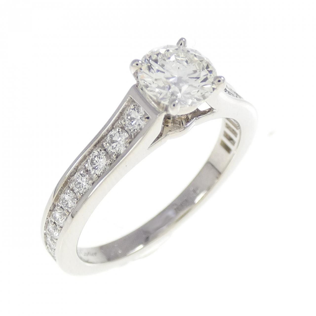 Cartier Cartier Cartier 1895 Solitaire Platinum Ring Size 9 Precious Metal Ring N4164600 DUTY FREE for USA Size ONE SIZE - 1 Thumbnail