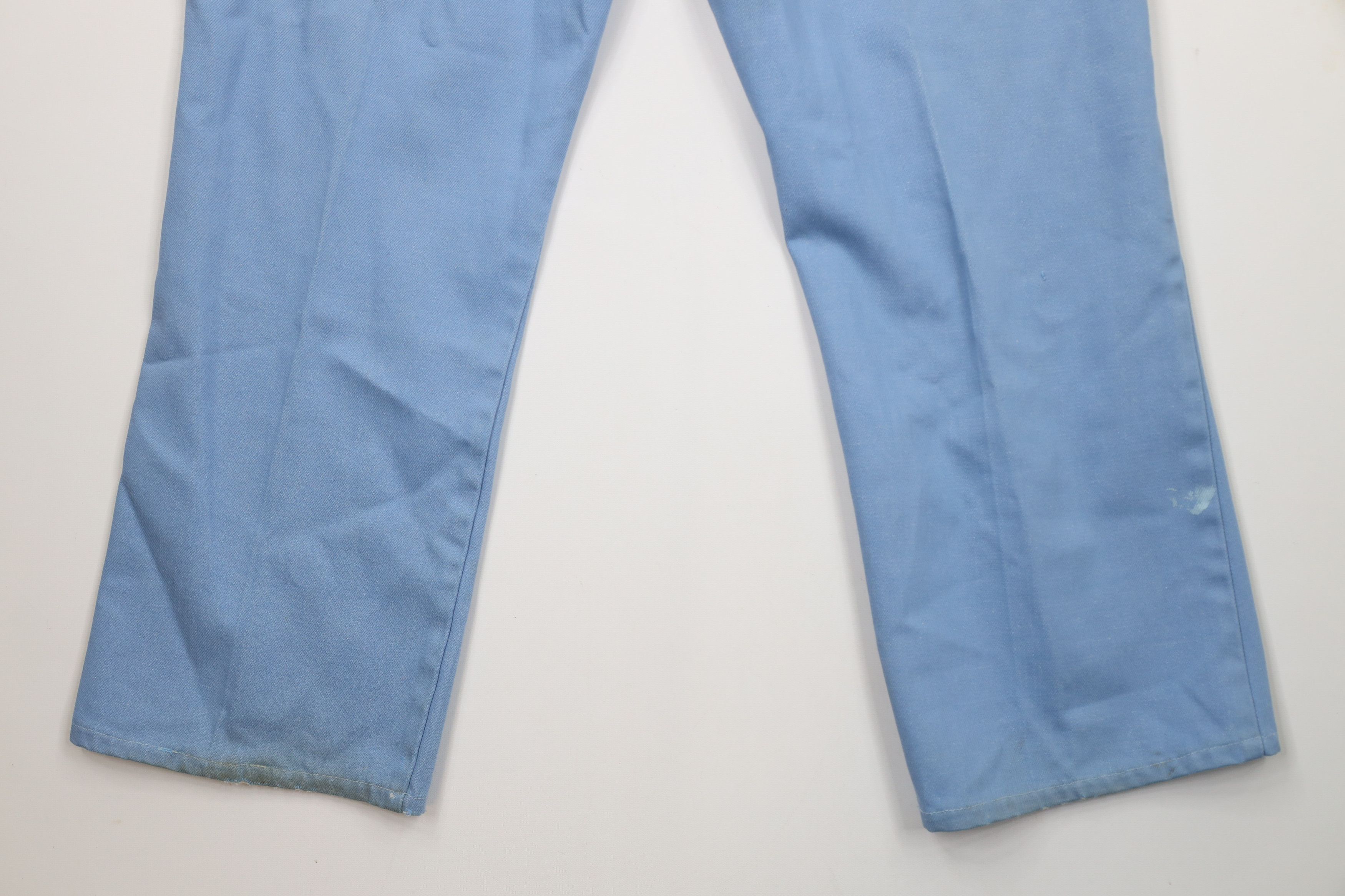 Vintage Vintage 70s Streetwear Flared Wide Leg Denim Jeans Blue USA Size US 38 / EU 54 - 14 Thumbnail