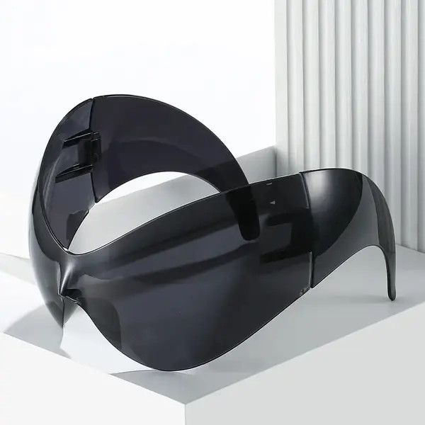 VIBE Futuristic Oversized Sunglasses Size ONE SIZE - 2 Thumbnail