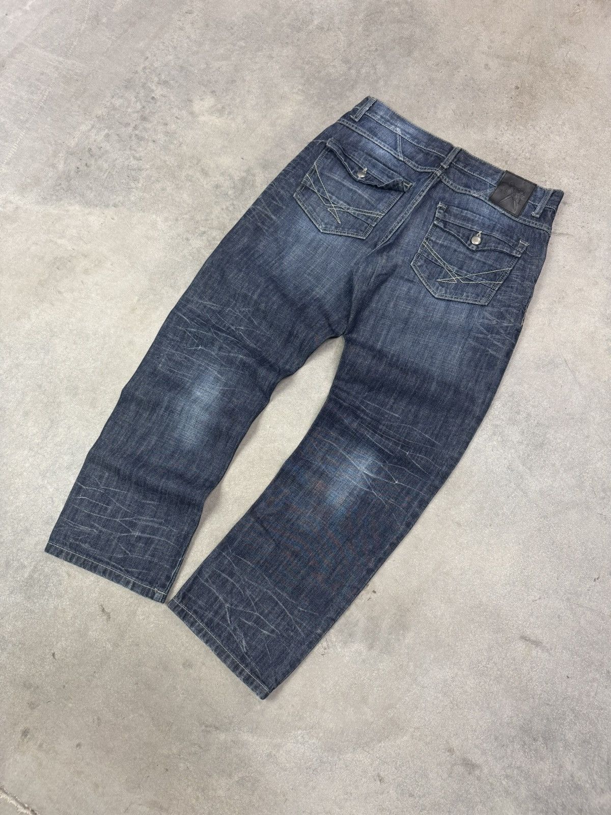 Marc Ecko Vintage Y2K Marc Echo Denim Jeans 32x30 Baggy Wide Leg Size US 32 / EU 48 - 9 Thumbnail