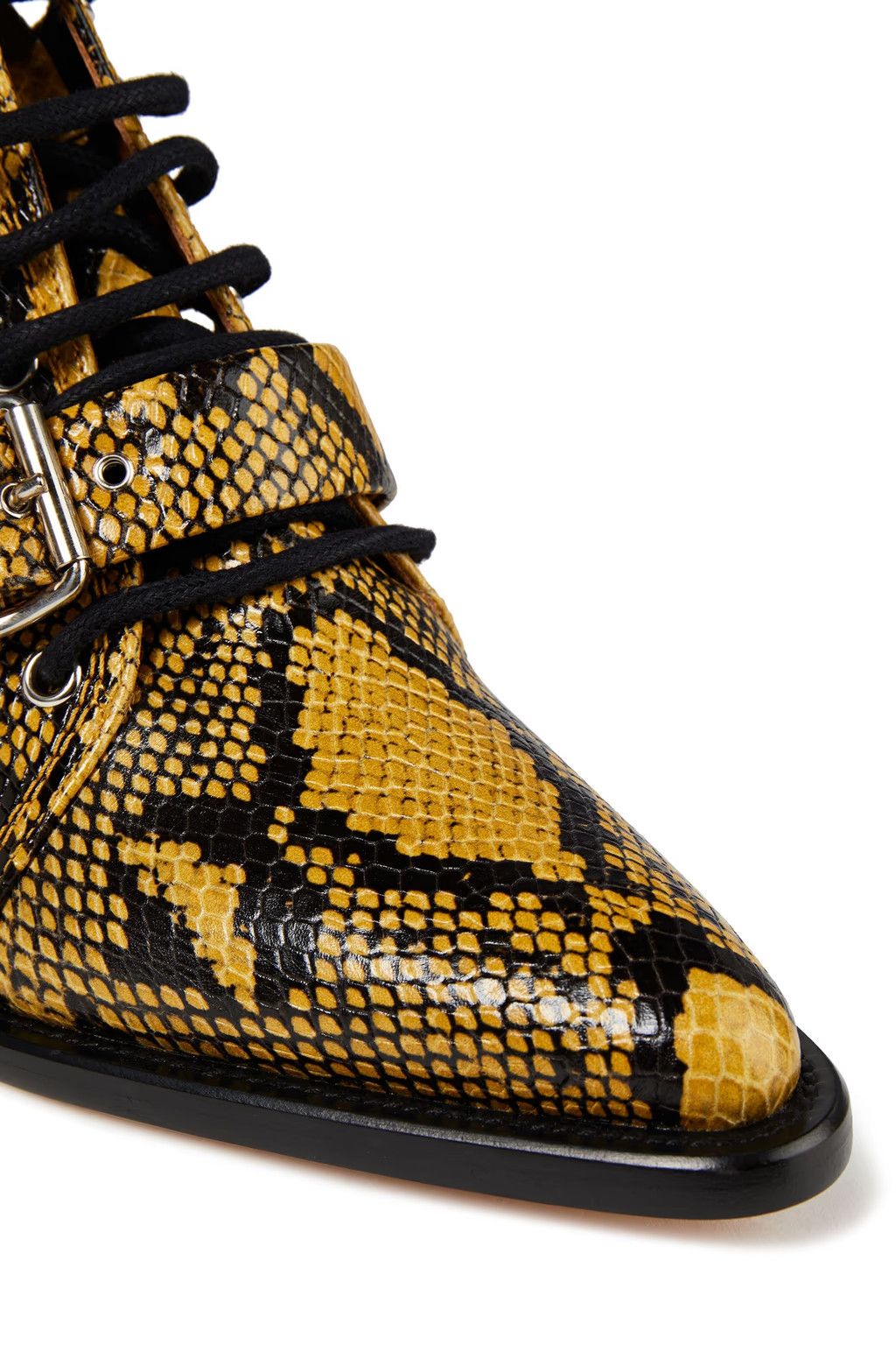 Chloe o1y0825 Ankle Boots in Marigold/Black Size US 8 / IT 38 - 3 Thumbnail
