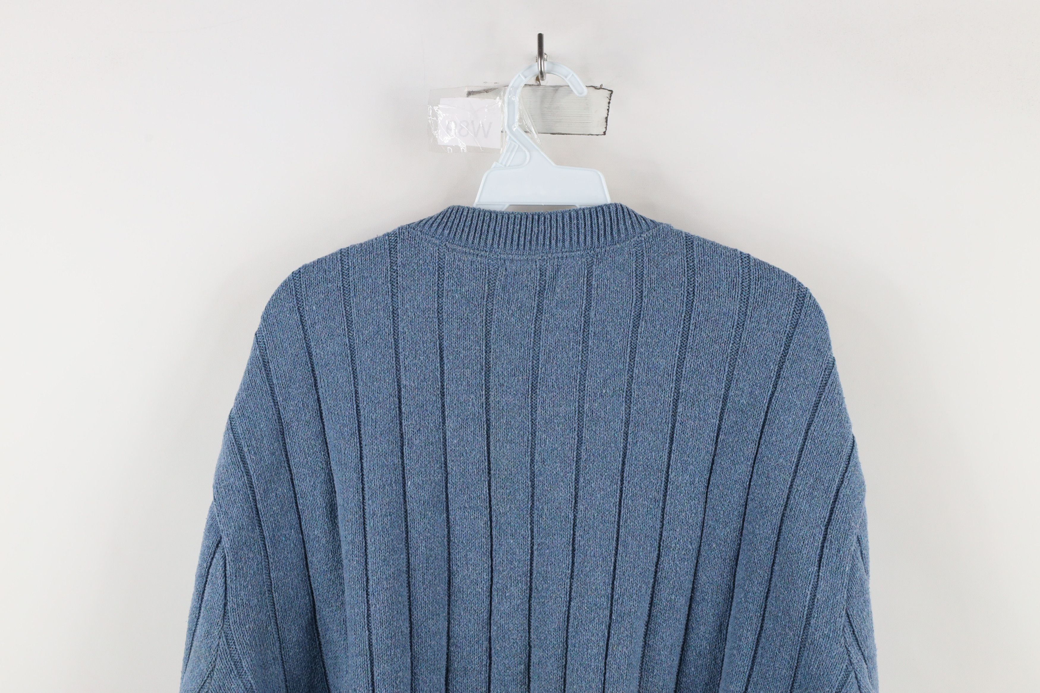 Vintage Vintage 90s Streetwear Ribbed Knit Henley Pullover Sweater Size US XXL / EU 58 / 5 - 9 Thumbnail