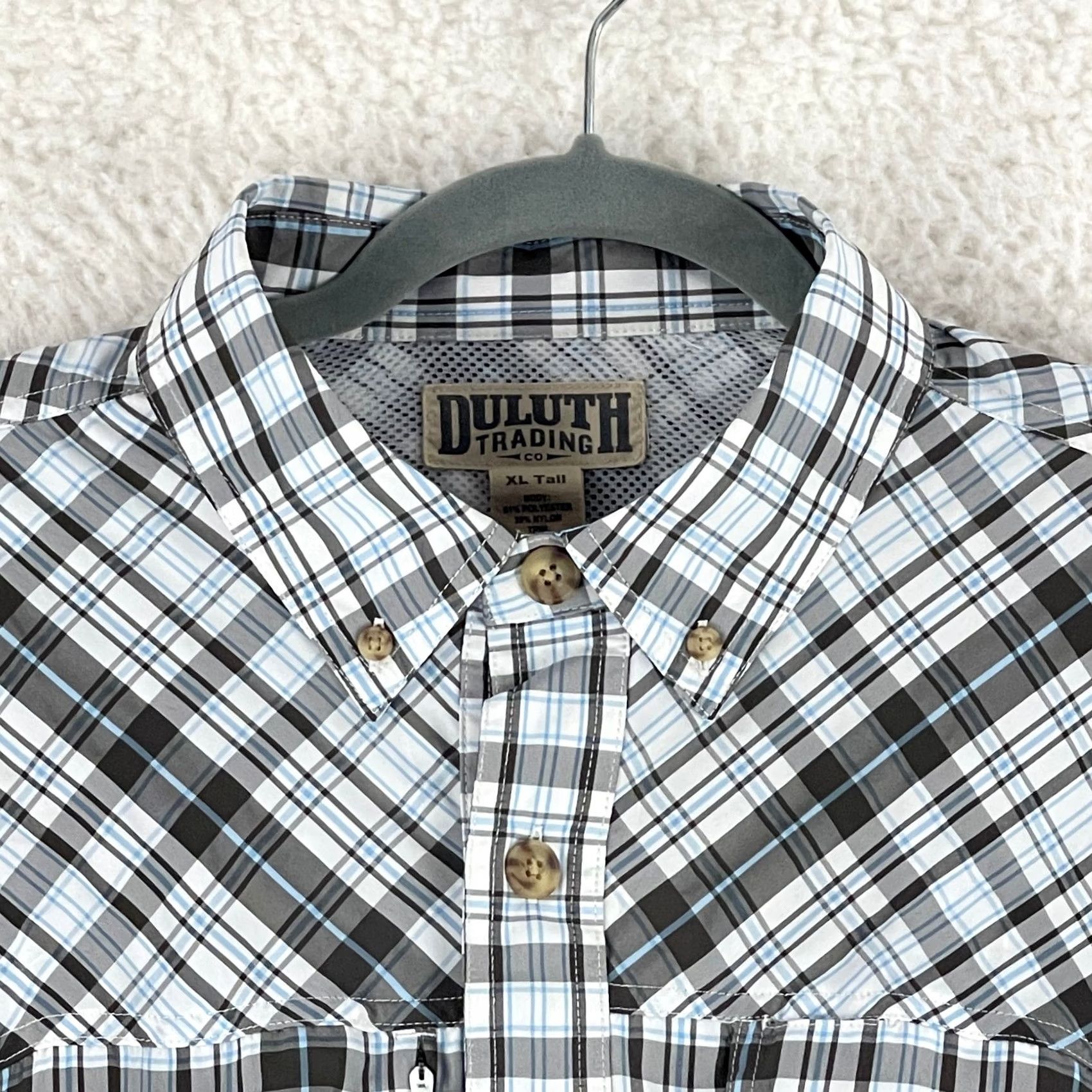 Vintage Duluth Trading Co. Gray Plaid Button-Down Shirt Mens Long Sleeve Size XLT Tall Gray Plaid Shirt Mens Long Sleeve Duluth Trading Co. Size US XL / EU 56 / 4 - 3 Thumbnail