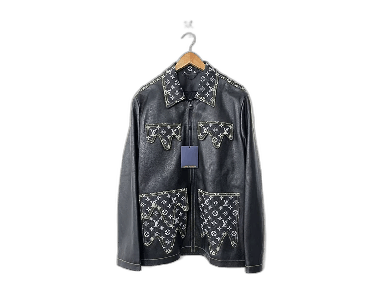 Louis Vuitton Louis Vuitton LV x Nigo Black Leather Jacket Size US L / EU 52-54 / 3 - 1 Thumbnail