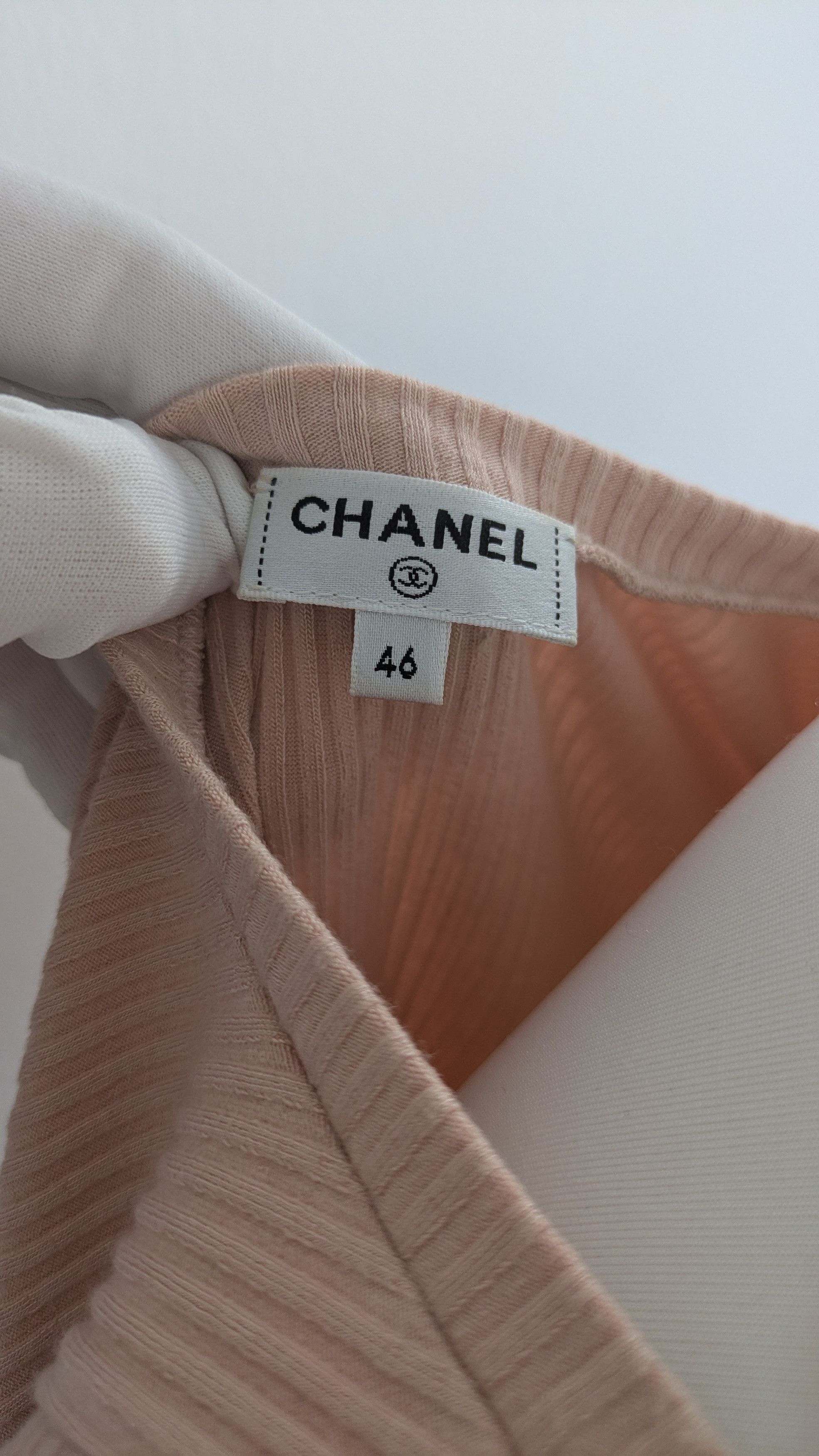 Chanel Chanel Ribbed top with beads Size XL / US 12-14 / IT 48-50 - 5 Thumbnail