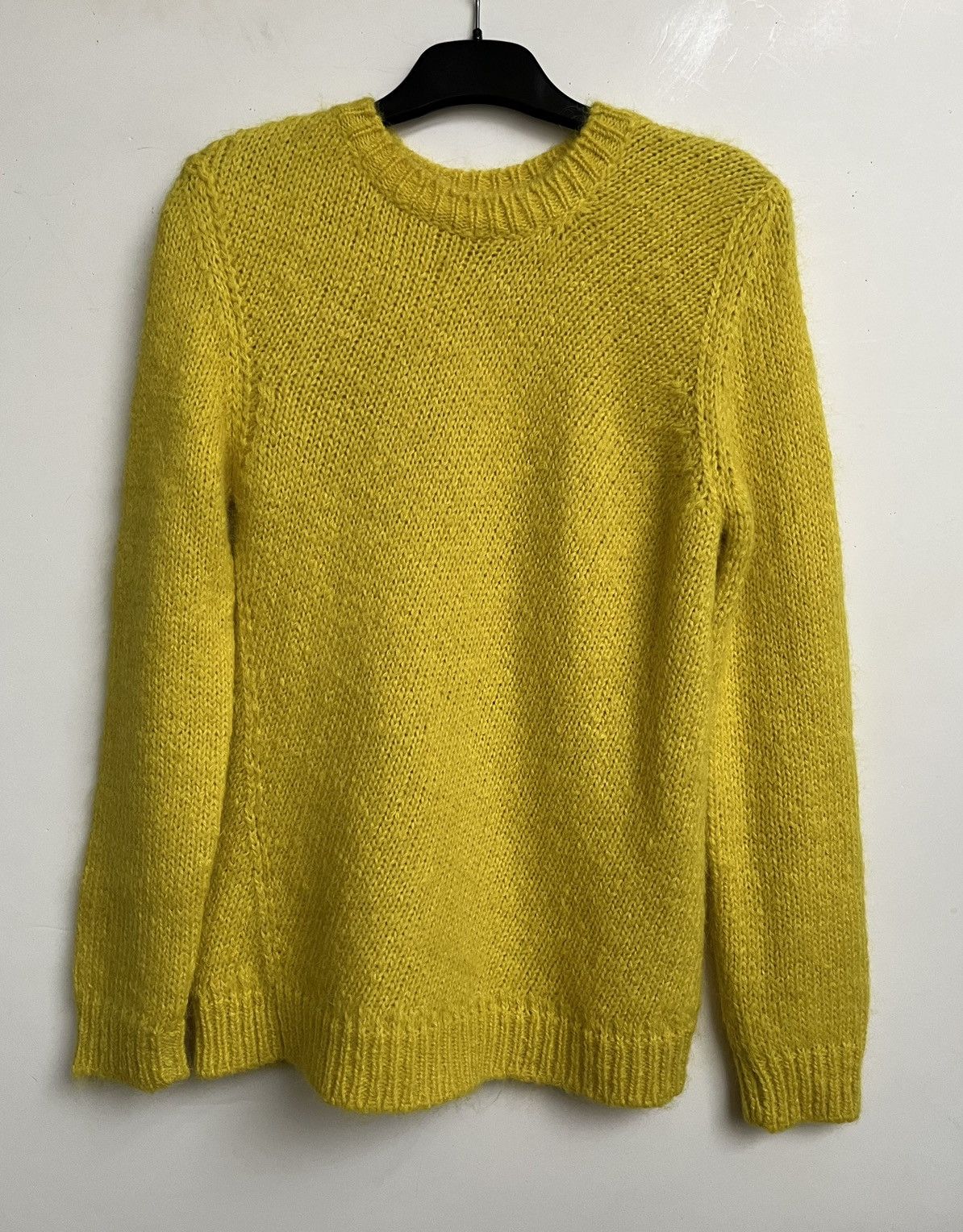 Image of Celine Phoebe Philo Twisted Alpaca Knit in Yellow, Women's (Size Small)