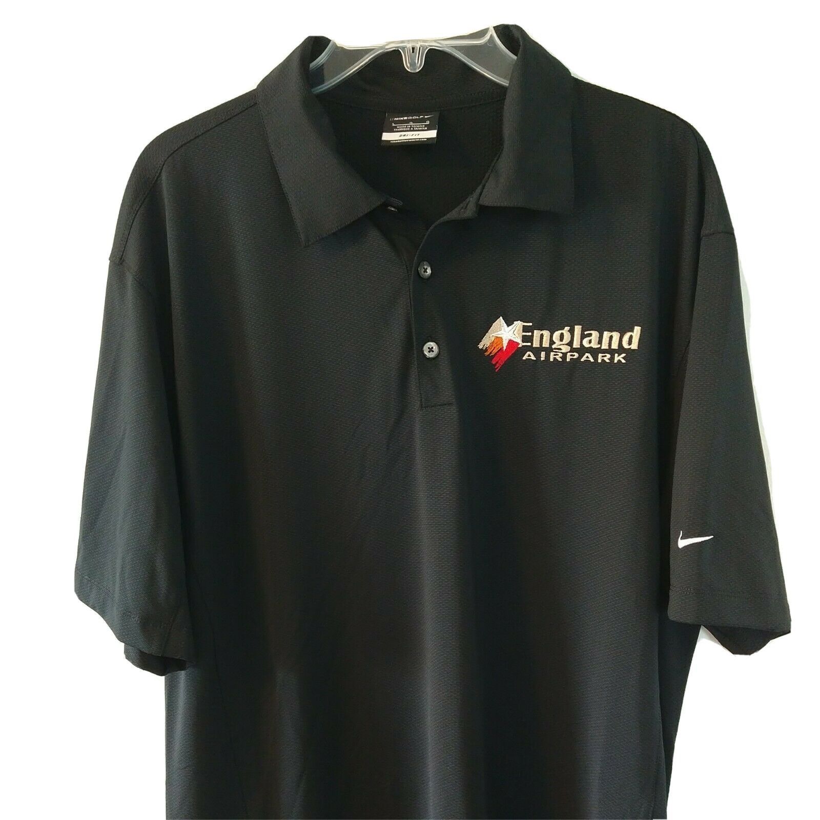 Nike Nike Golf Dri-Fit Golf Polo Shirt Men Size L Black Short Slv Size US L / EU 52-54 / 3 - 1 Thumbnail