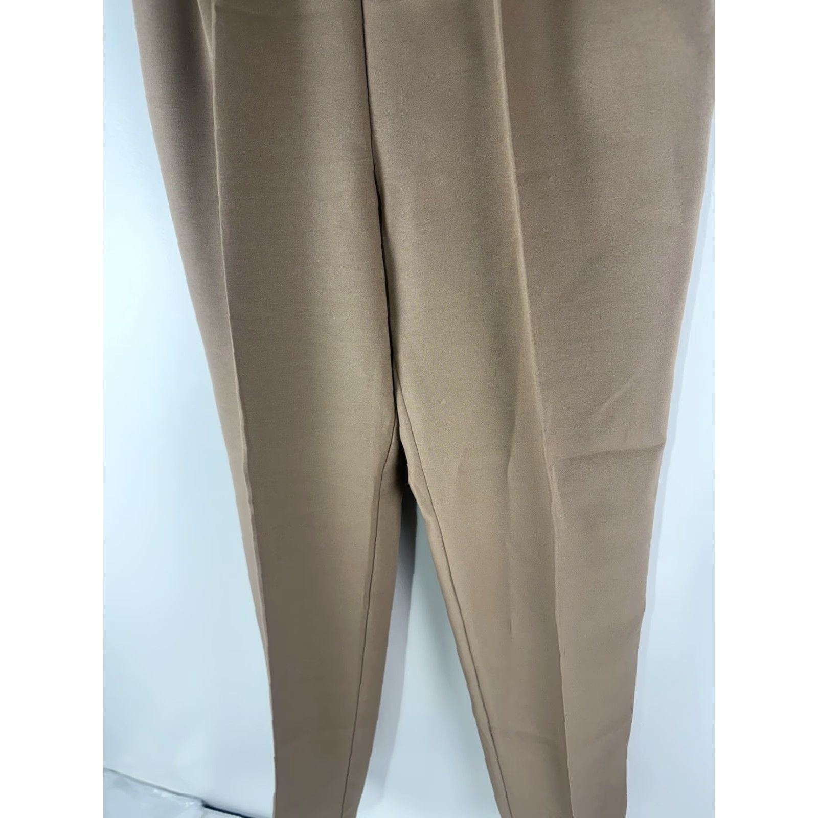 Vintage Vintage Nikki Beige Hi-Rise Pleated Dress Pants Womens Size 13/14 New USA Size 34" / US 12 / IT 48 - 3 Thumbnail