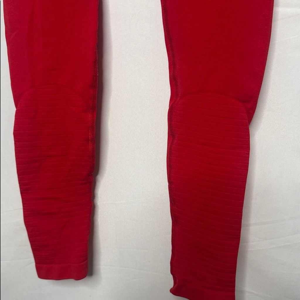 Alphalete Athletics NWOT ALPHALETE OG Revival high rise red workout leggings Sm Size 26" / US 2 / IT 38 - 6 Thumbnail
