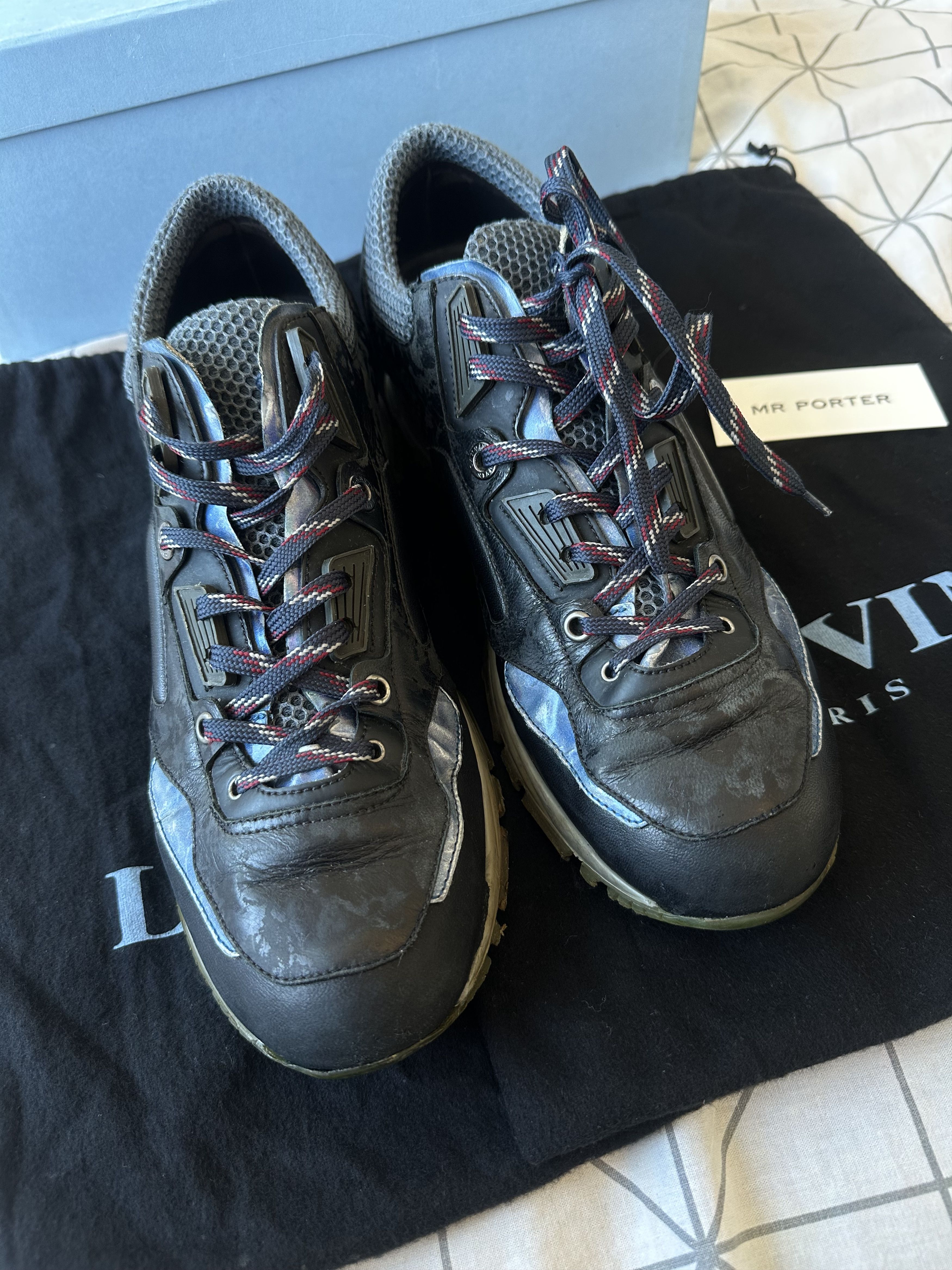 Lanvin Lanvin Runner Metallic Sneakers Size US 11 / EU 44 - 2 Thumbnail