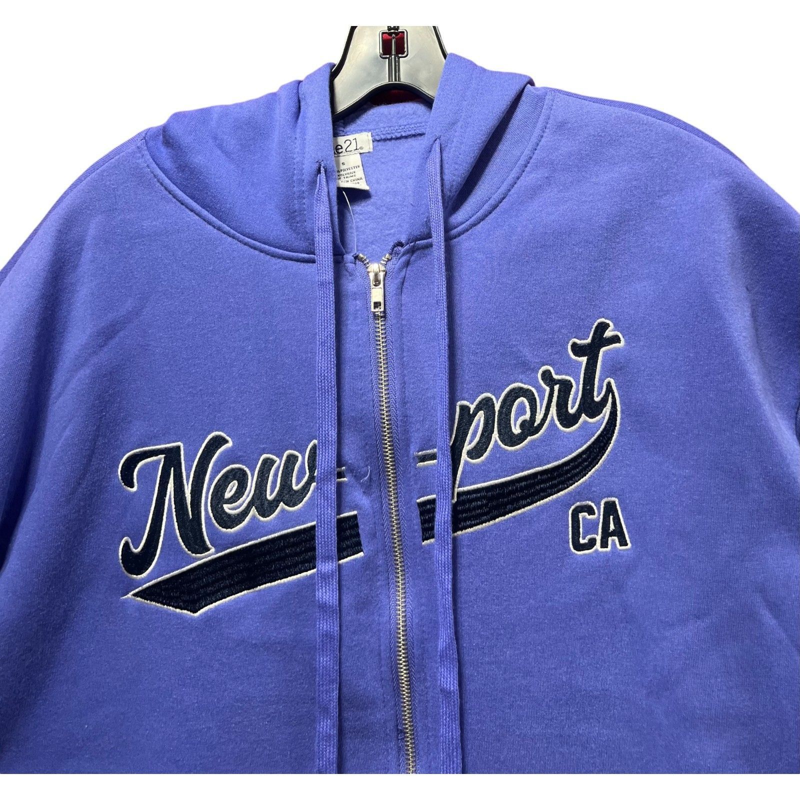 rue21 Rue 21 - Men's Long Sleeve Hooded Sweatshirt - Purple - Smal Size US S / EU 44-46 / 1 - 11 Thumbnail