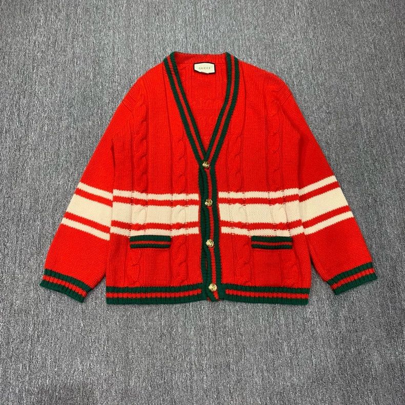 Gucci Gucci Red slogan knitted cardigan jacket 2501-Nextarrow Size US S / EU 44-46 / 1 - 1 Thumbnail