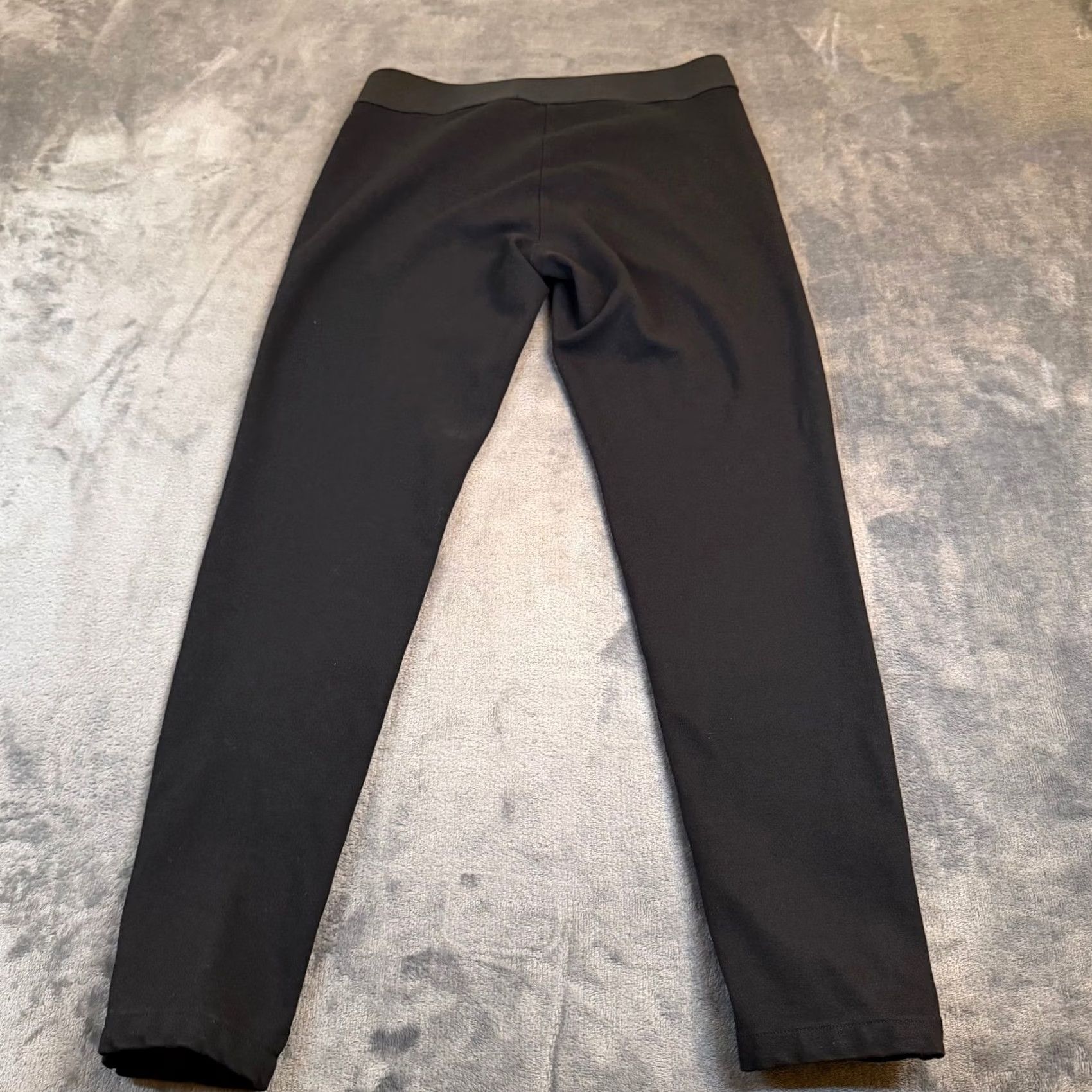 Ann Taylor Ann Taylor Ponte Leggings Womens Medium Black Stretch Pull On Slim Fit Size 32" / US 10 / IT 46 - 3 Thumbnail