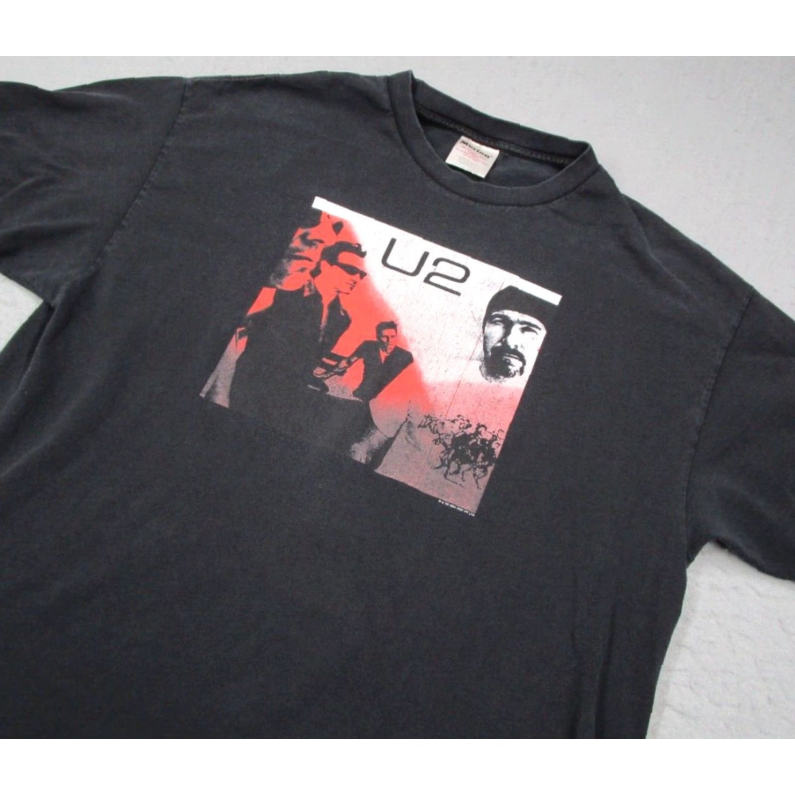 Vintage VINTAGE U2 Mens T-Shirt XL Black 2001 Music Tour Retro Rock Cotton Short Sleeve Size US XL / EU 56 / 4 - 2 Thumbnail