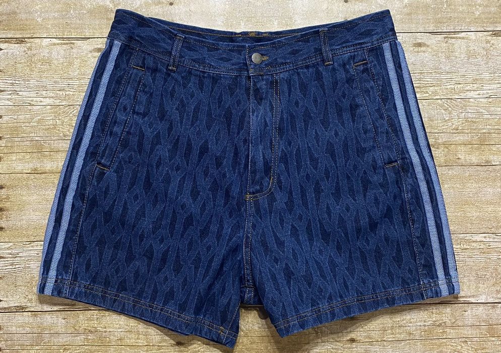Adidas Adidas Ivy Park Monogram Denim Shorts Grailed