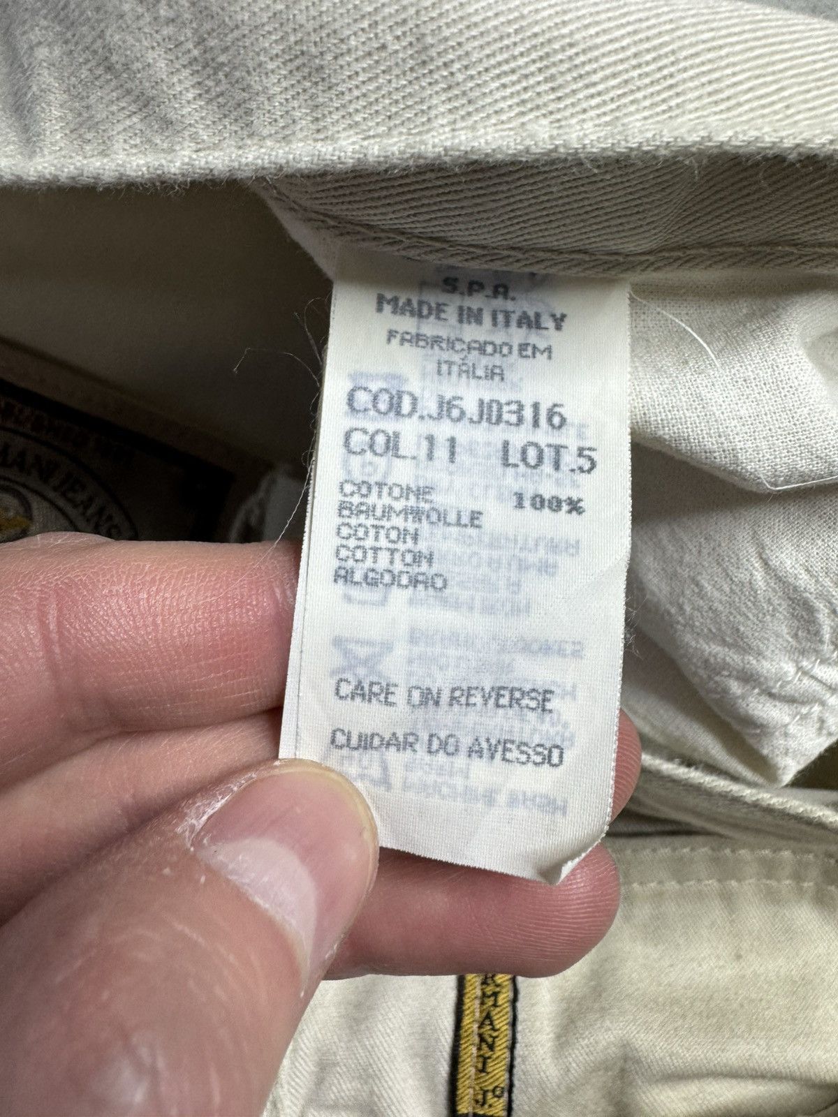 Giorgio Armani × Vintage ARMANI JEANS VINTAGE SZ 32 LINEN COTTON MADE IN ITALY MEN'S Size US 32 / EU 48 - 8 Thumbnail