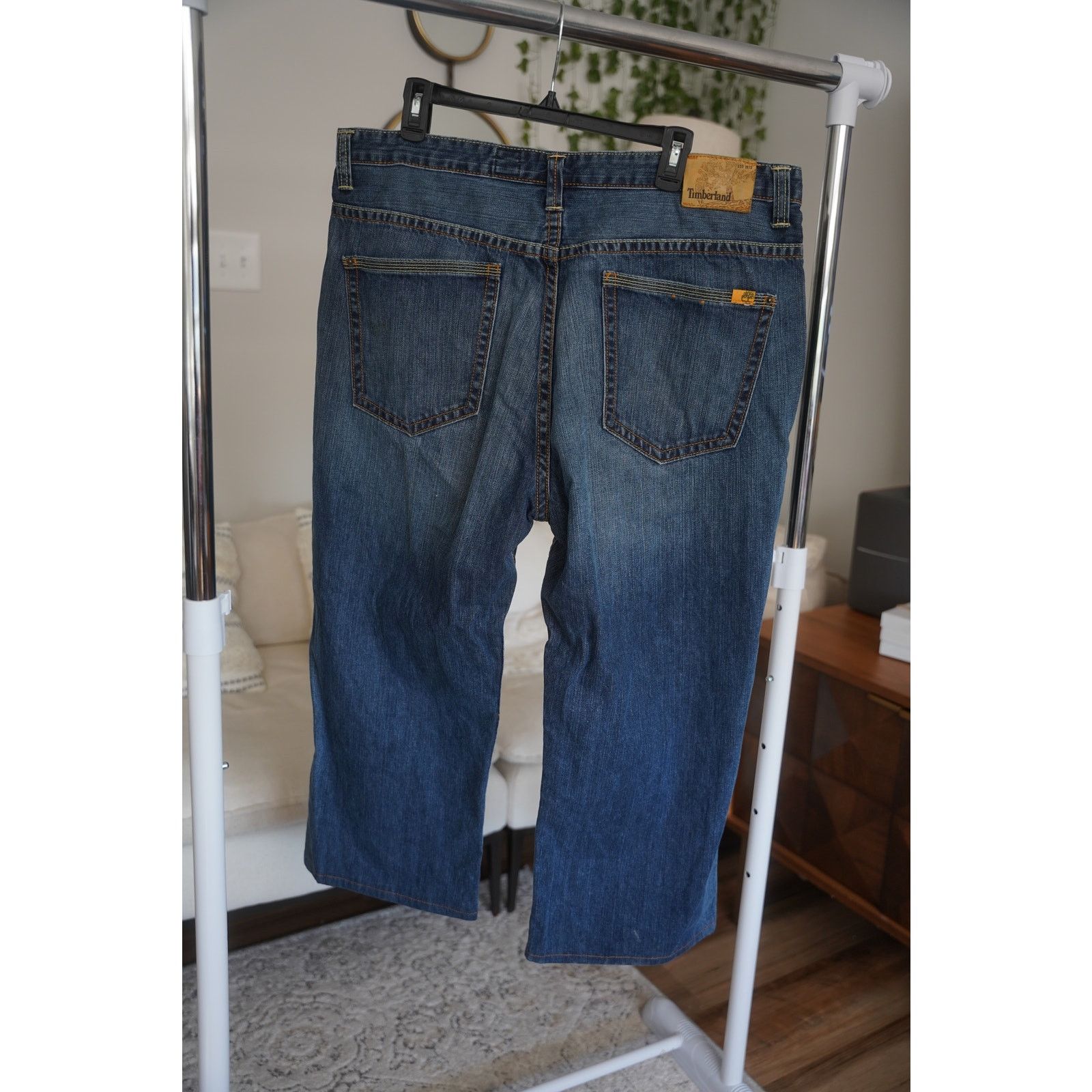 Timberland Baggy Timberland Men's Blue Denim Jeans – Waist Size 40 y2k Size US 40 / EU 56 - 2 Thumbnail
