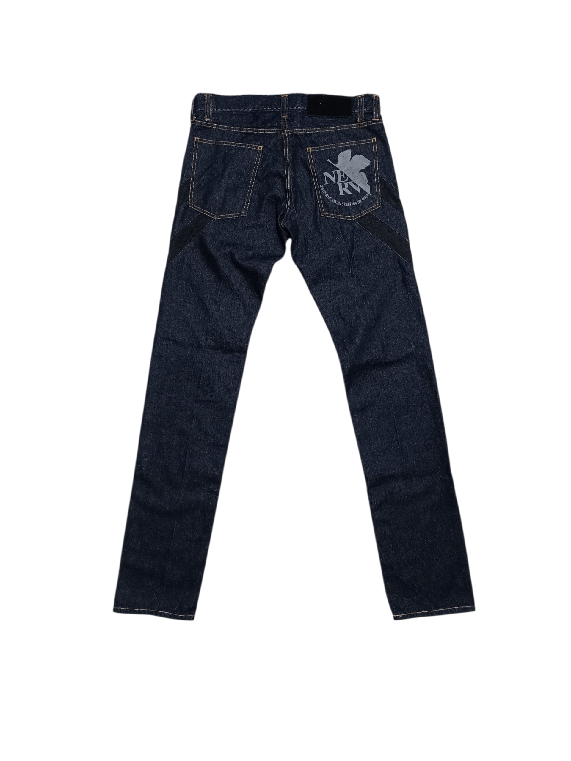Anime 💥 Rare 💥 Neon Genesis Evangelion Japanese Denim Pants Size US 30 / EU 46 - 3 Thumbnail