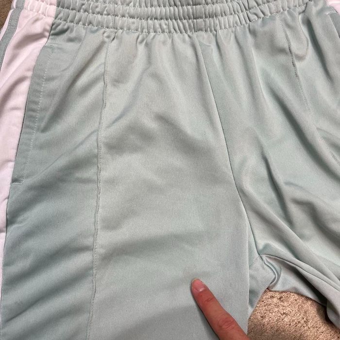 Adidas Y2k Adidas Sweatpants Mint green tear away warm up sweats Grailed