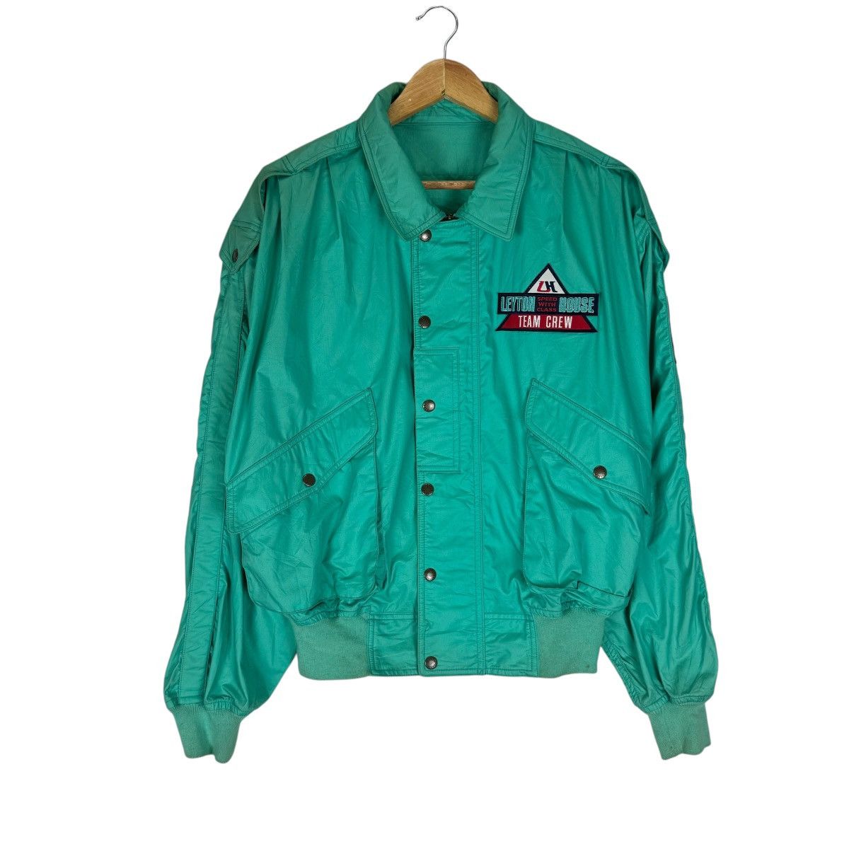 Other 🌟90s LEYTON HOUSE BOMBER LIGHT ZIPPER JACKET Size US L / EU 52-54 / 3 - 2 Thumbnail