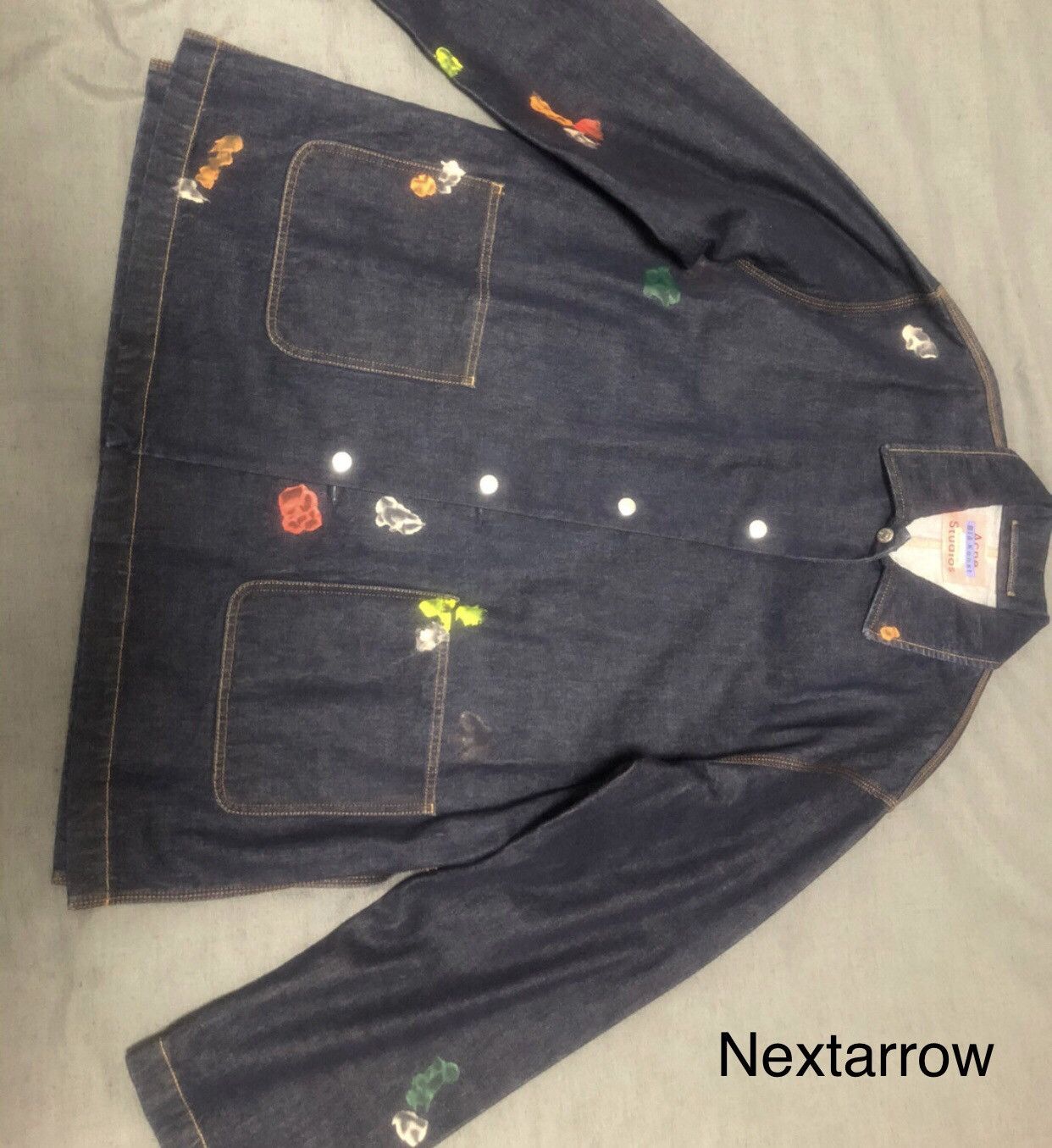 Acne Studios Acne studios Loose denim print jacket 2412-Nextarrow Size US M / EU 48-50 / 2 - 1 Thumbnail