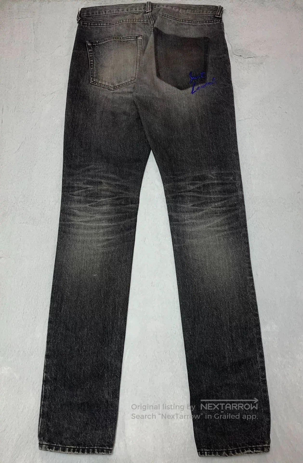 Saint Laurent Paris Saint Laurent Stonewashed Denim Pants. Size US 29 - 2 Thumbnail