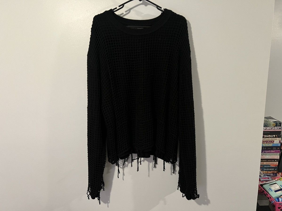 image of Kody Phillips Netted Sweater in Black, Men's (Size Large)