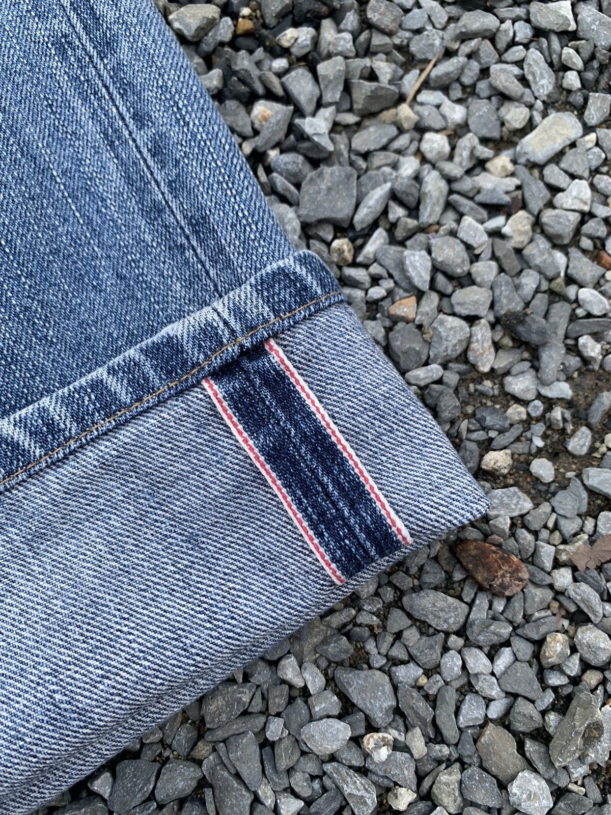 Edwin VINTAGE EDWIN 505ZX SELVEDGE FADED JAPANESE DISTRESSED DENIM Size US 30 / EU 46 - 10 Thumbnail
