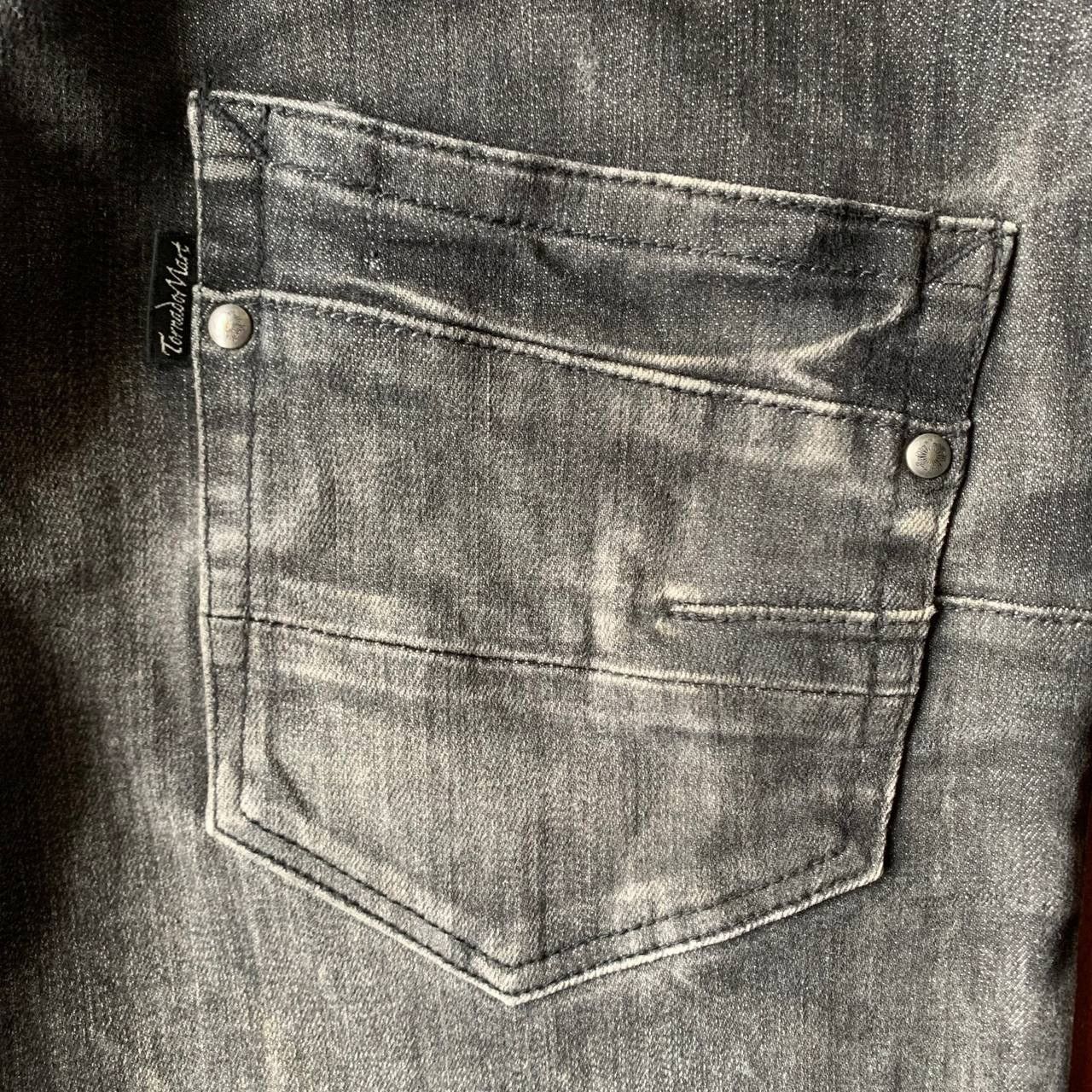 Tornado Mart 💥Archival💥 Tornado Mart Black Stone Washed Denim Pants Size US 33 - 8 Thumbnail