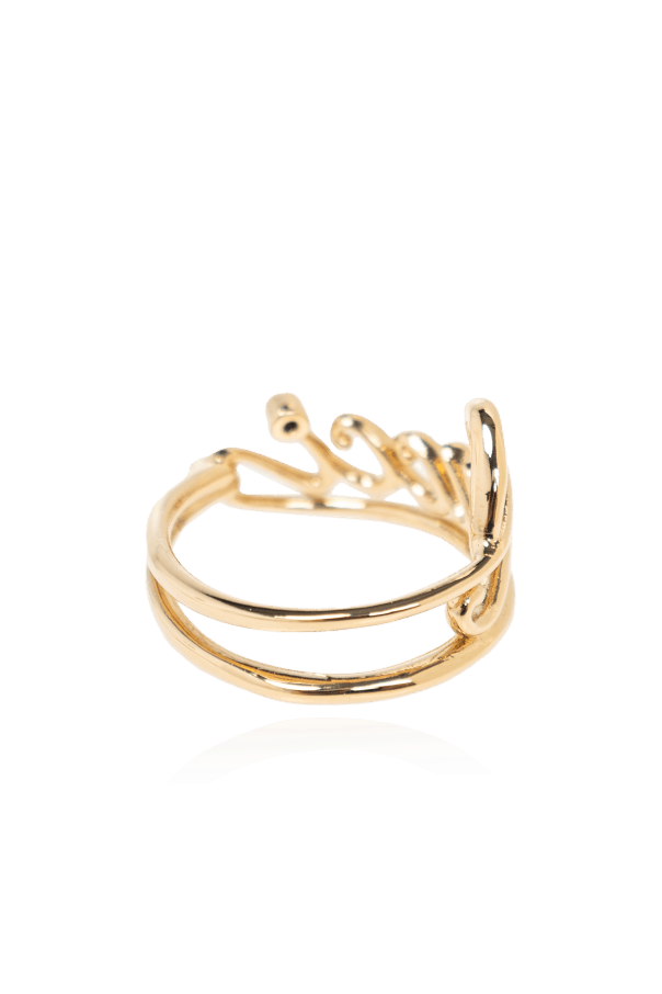 Gucci oc11z0126 Size: XS / Gucci Script Wide Ring in Gold Size ONE SIZE - 3 Thumbnail