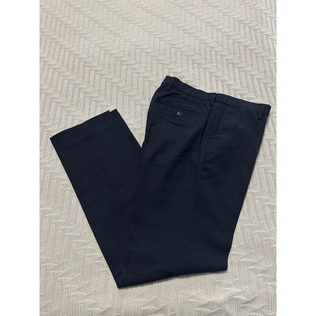 Banana Republic Banana Republic textured navy modern slim fit pants size 32 Size US 32 / EU 48 - 1 Thumbnail