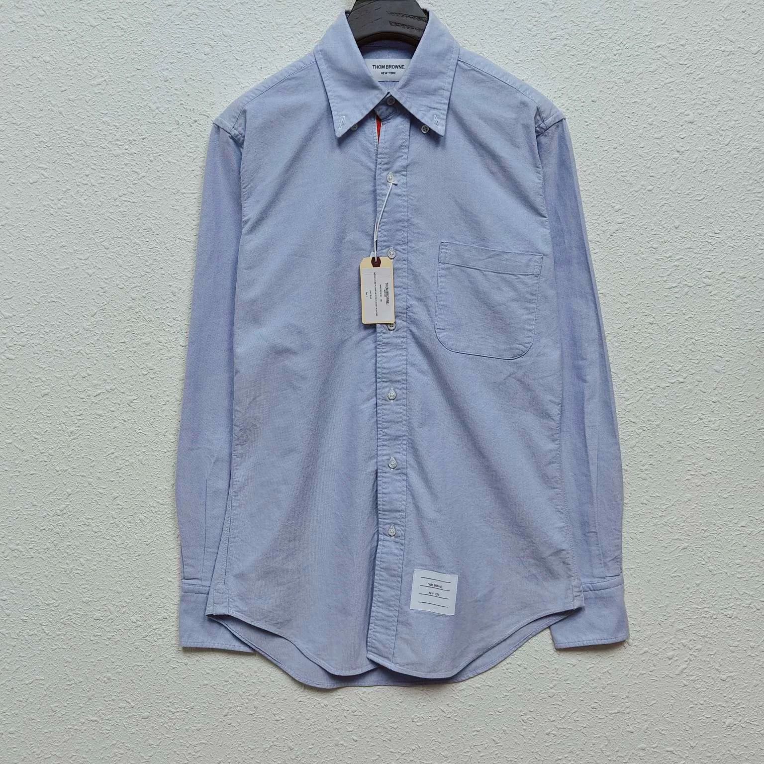 Thom Browne TB Thom Browne Light Blue Oxford Shirt Size US S / EU 44-46 / 1 - 1 Thumbnail