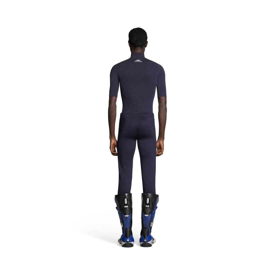Balenciaga o1bcso1str1025 Low-Waist Fitted Pants in Navy Blue Size US 36 / EU 52 - 4 Thumbnail
