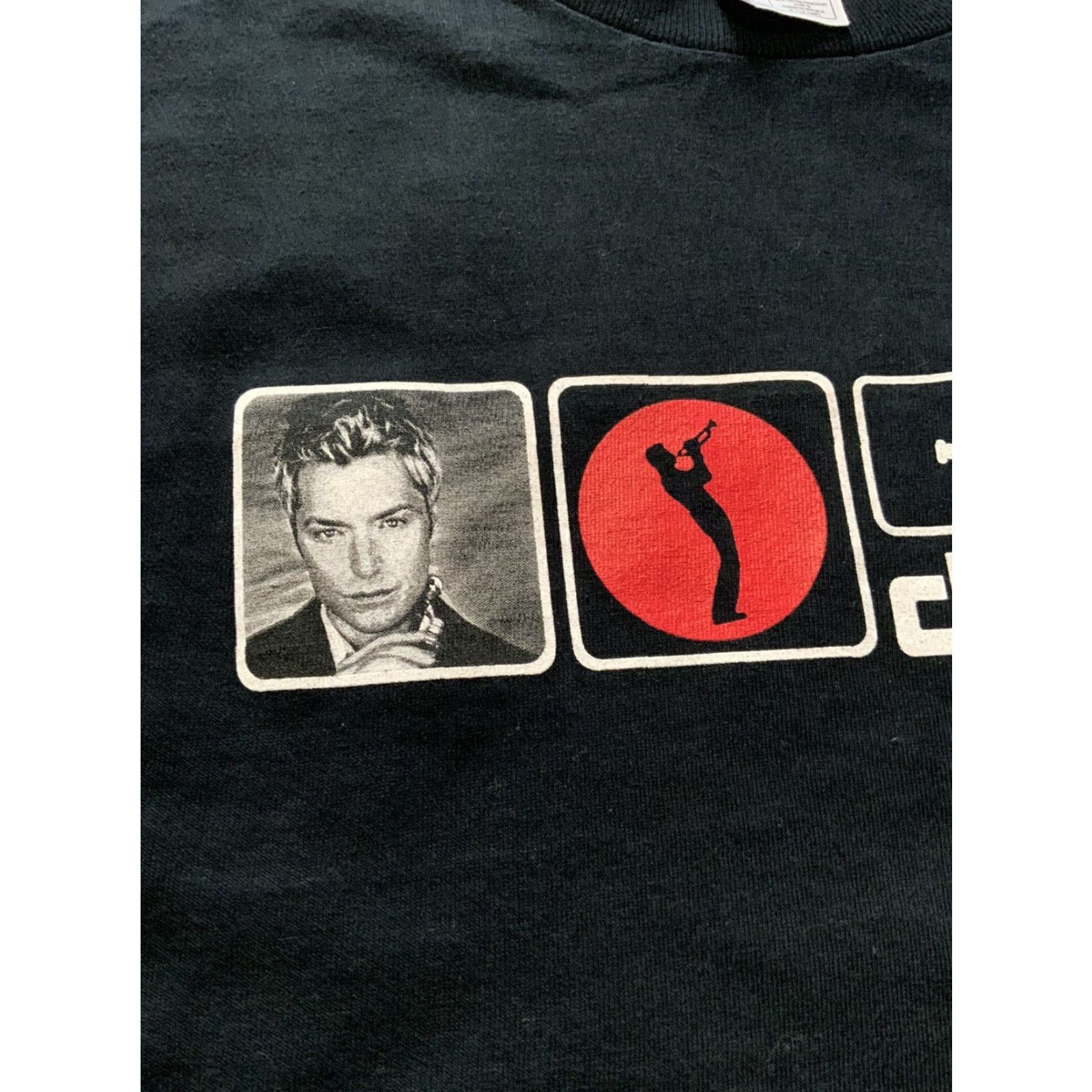 Fruit Of The Loom VINTAGE Chris Botti Trumpet Jazz World Tour 2 Sided Graphic T-Shirt L Mens Black 2000s Y2K Size US L / EU 52-54 / 3 - 5 Thumbnail