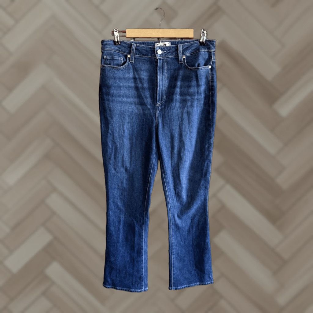 Paige Paige Jeans Women Blue Denim Straight Leg Size 30 x 28 Size 30" / US 8 / IT 44 - 1 Thumbnail