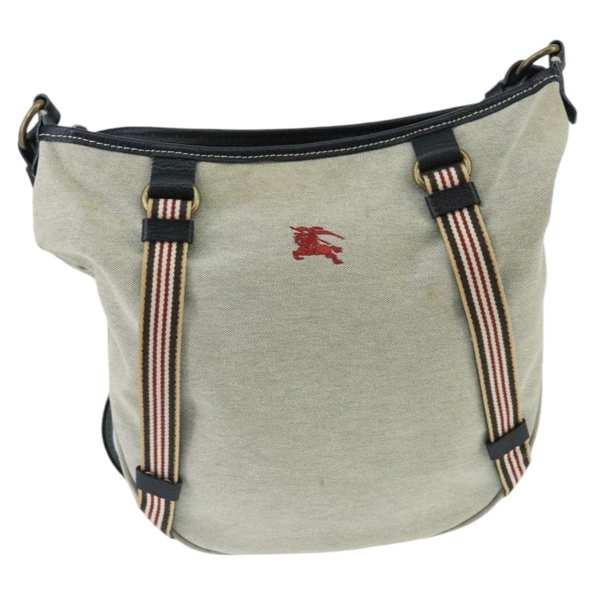 Burberry Blue Label Grey Canvas Shoulder Bag (Pre-Owned) Size ONE SIZE - 1 Thumbnail