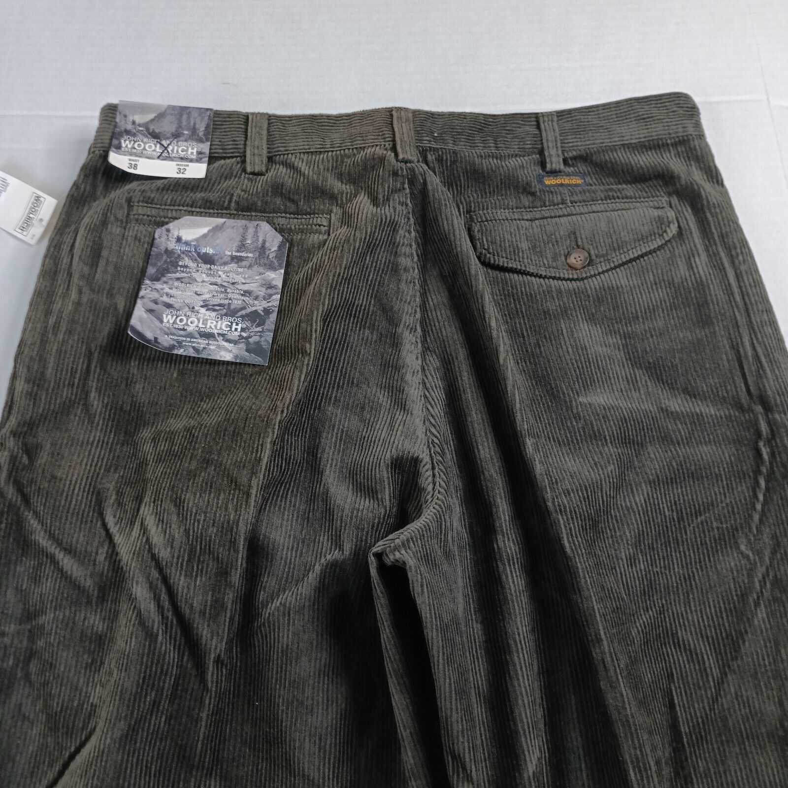 Woolrich Woolen Mills Woolrich Corduroy Pants Men's 38x32 1956 Dark Green Pleated Size US 38 / EU 54 - 7 Thumbnail