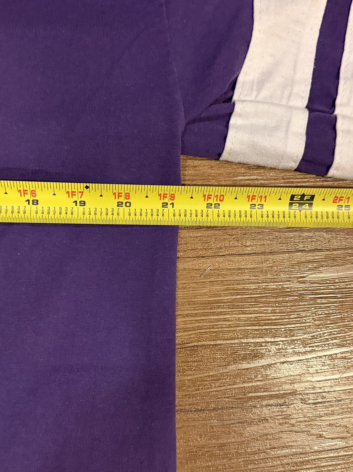 NFL vtg 80s minnesota vikings 1/2 sleeve shirt xl single stitch Size US XL / EU 56 / 4 - 8 Thumbnail