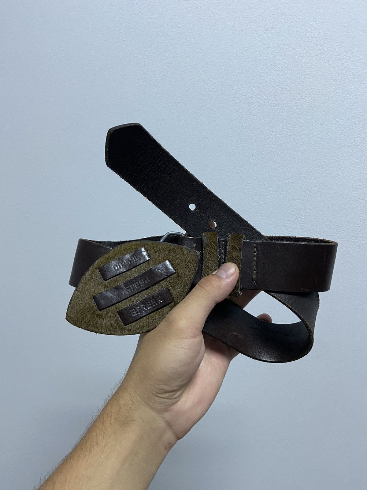 Diesel × Vintage Diesel Belt Vintage Avant Garde Y2K Style Logo Size ONE SIZE - 9 Thumbnail