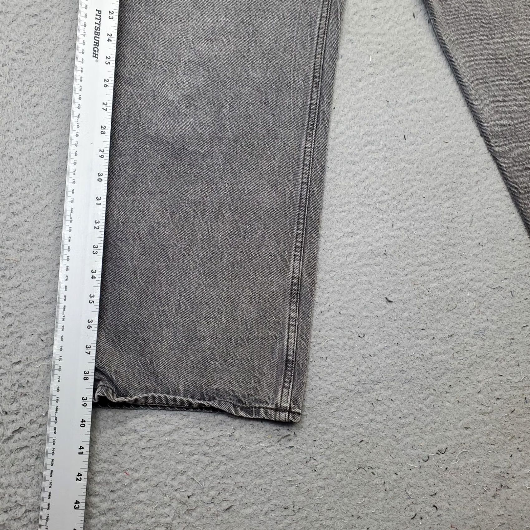 Abercrombie & Fitch Abercrombie & Fitch Curve Love Jeans Women's 10S Gray Denim The Loose High Rise Shirt Jeans? Size 32" / US 10 / IT 46 - 3 Thumbnail