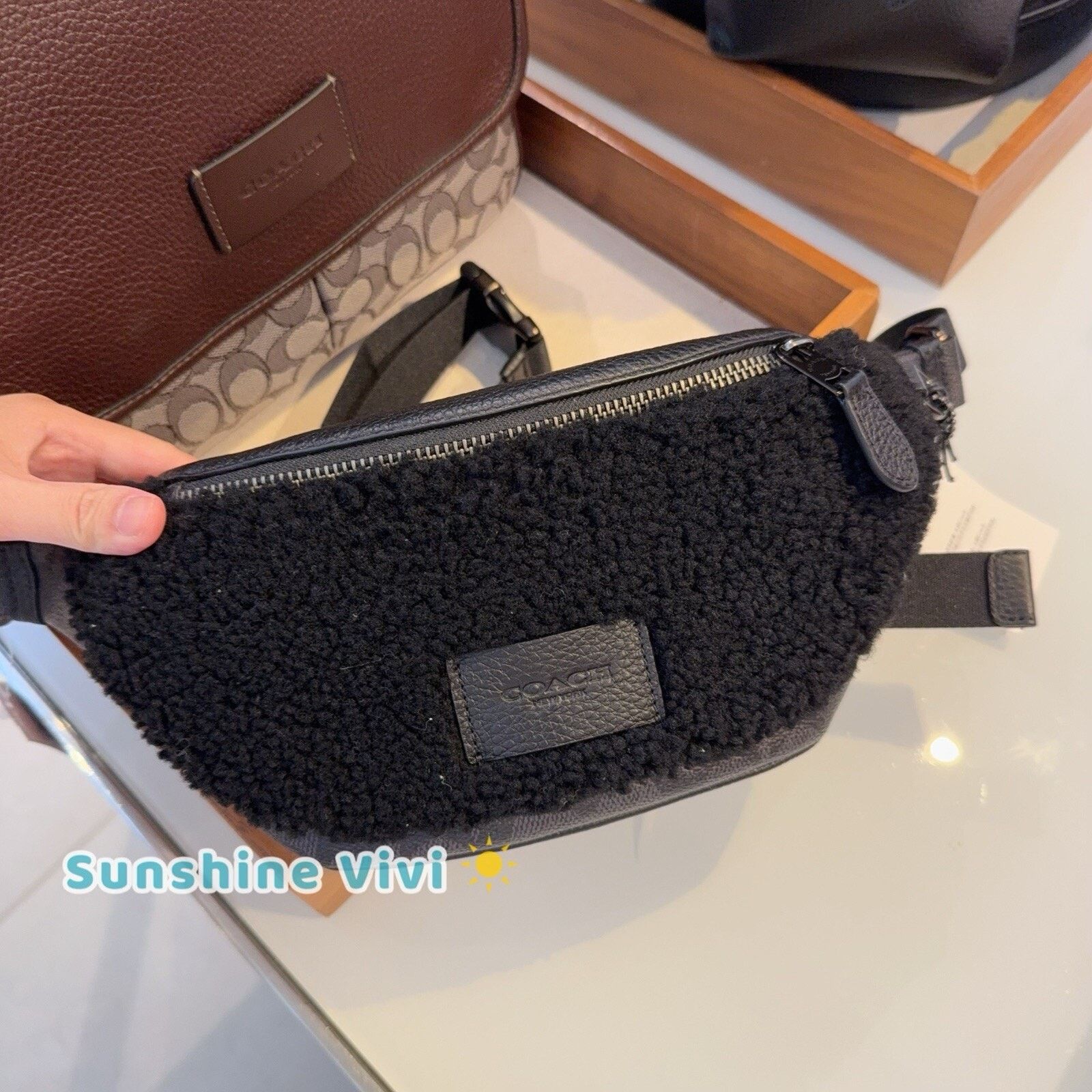Coach NWT Coach Warren Mini Belt Bag CY884 Black Copper/Charcoa Size ONE SIZE - 1 Thumbnail