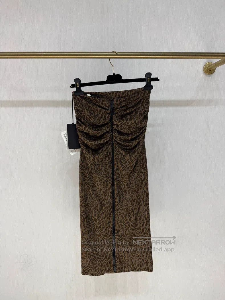 Other Fendi Monogrammed Pleated Skirt Size 24" / US 00 / IT 34 - 2 Thumbnail