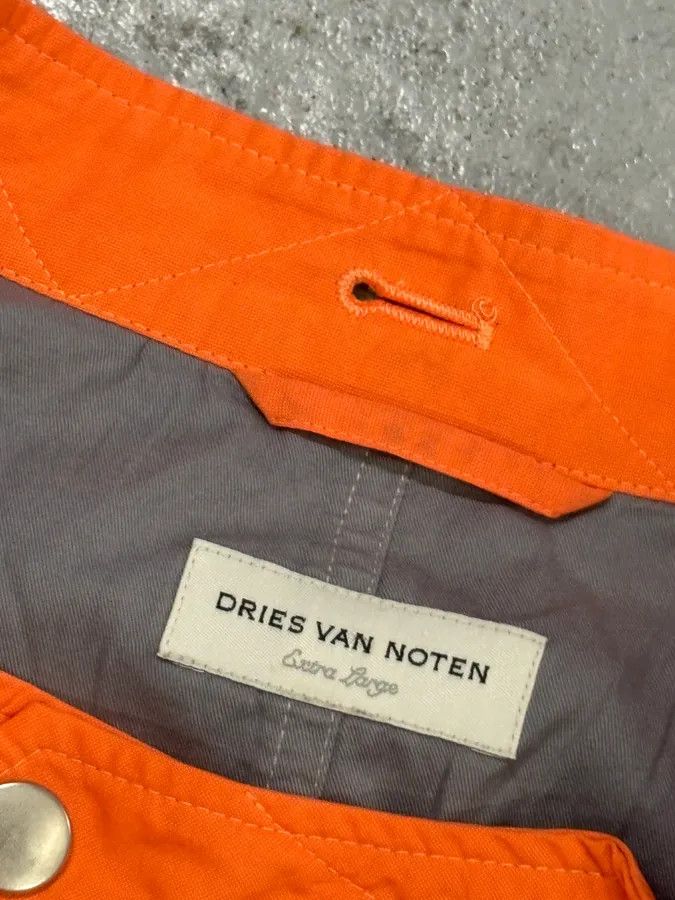 Dries Van Noten Dries Van Noten Orange Nylon Cargo Light Jacket Size US M / EU 48-50 / 2 - 8 Thumbnail
